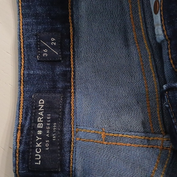 Lucky brand men Blue Jeans, pre-owned excellent conditions sz 36/29, - Picture 4 of 9